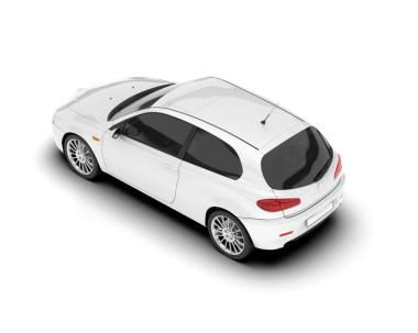 beyaz arka planda modern araba 3 boyutlu illüstrasyon