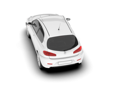 modern araba beyaz arka planda izole edildi. 3 boyutlu görüntüleme