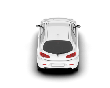 beyaz arka planda modern araba