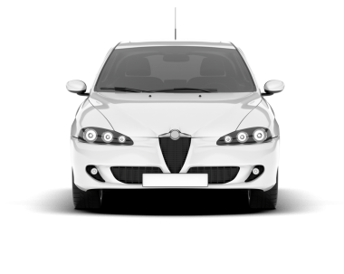 beyaz dizaynlı gerçekçi bir araba