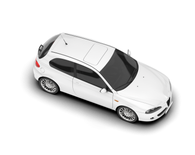 beyaz arka planda modern araba 3 d illüstrasyon