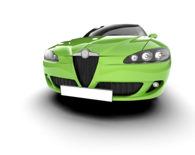 modern araba beyaz arkaplanda izole edildi