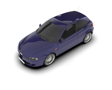 Beyaz arkaplandaki araba