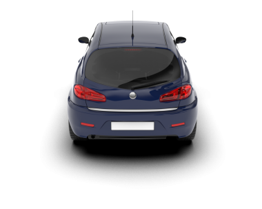 modern araba beyaz arkaplanda izole edildi