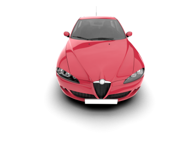 modern araba beyaz arka planda izole edildi. 3 d illüstrasyon