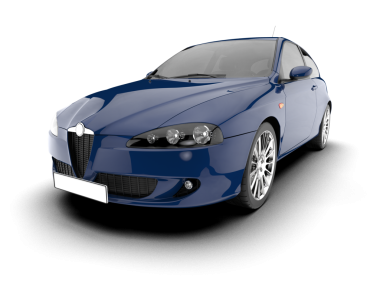 Lüks araba izole. 3d illüstrasyon