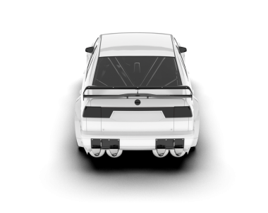 modern araba beyaz arka planda izole edilmiş