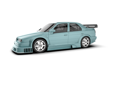 3 boyutlu bir araba.