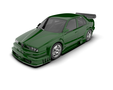 araba beyaz arkaplanda izole edildi