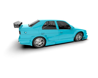 Bir arabanın 3 cg görüntüsü