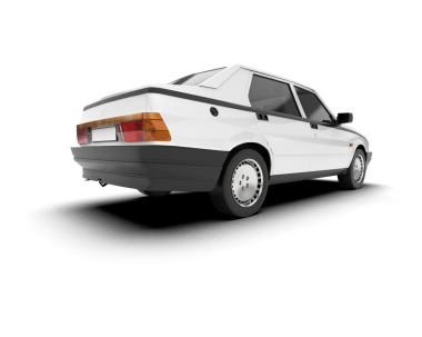 - Araba. araba beyaz arkaplanda izole edildi.