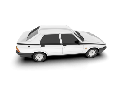 Klasik bir araba. Vektör illüstrasyonu.