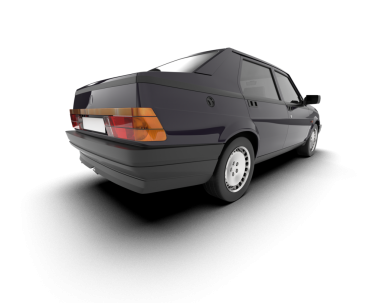 3 boyutlu markalı, daha az kullanışlı bir araba.