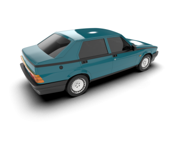 Beyaz arkaplanda izole edilmiş klasik bir arabanın vektör çizimi