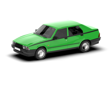 yeşil arkaplanda vektör vagonu