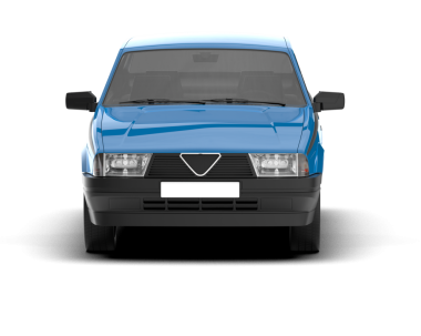 Araba beyazda izole edilmiş. araba