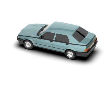 Beyaz üzerine izole edilmiş arabanın vektör çizimi