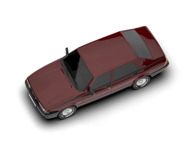 kırmızı modern araba siyah arkaplanda izole edildi