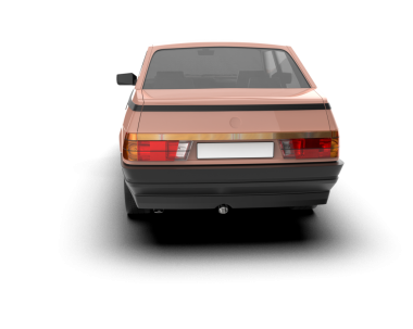 araba beyaz arkaplanda izole edildi