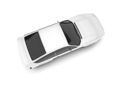 beyaz arkaplanda modern araba