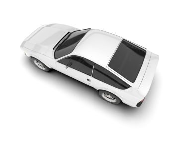 araba beyazda izole edildi.