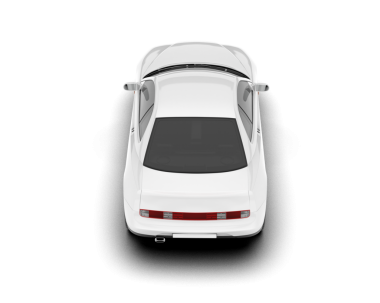 Siyah arka planda beyaz lüks araba.