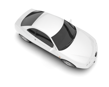 beyaz araba üzerinde beyaz izole