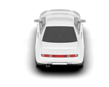 Modern araba beyaz arka planda izole edilmiş. 3d oluşturma