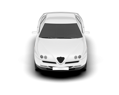 Beyaz arkaplanda araba simgesi