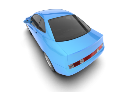 araba beyazda izole edildi