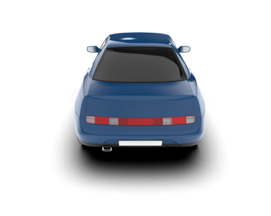 Beyaz arkaplandaki araba