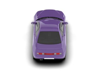 beyaz arka planda modern mor araba.