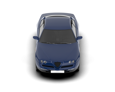 modern spor araba beyaz arka planda izole