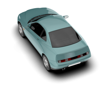 Stüdyo ortamında daha az genel bir konsept arabanın 3 boyutlu çizimi