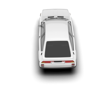 Siyah arka planda bir araba. 3d oluşturma