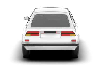 modern araba, yan görüş, beyaz arka plan, beyaz üzerine izole edilmiş