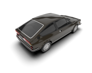 araba gri arkaplanda izole edildi