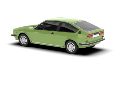 Beyaz arkaplandaki araba