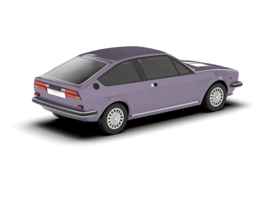 İzole edilmiş araba görüntüsü. vektör çizimi tasarımı