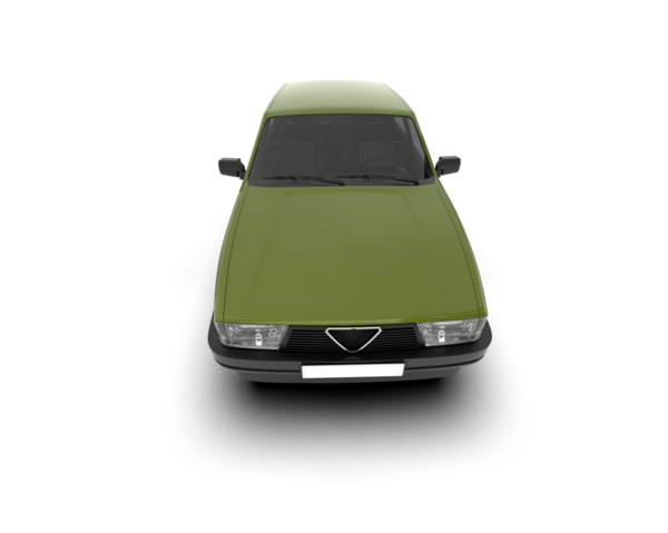 - Araba. Yeşil arka planda bir araba. vektör illüstrasyonu