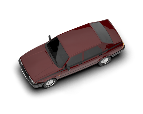 kırmızı modern araba siyah arkaplanda izole edildi