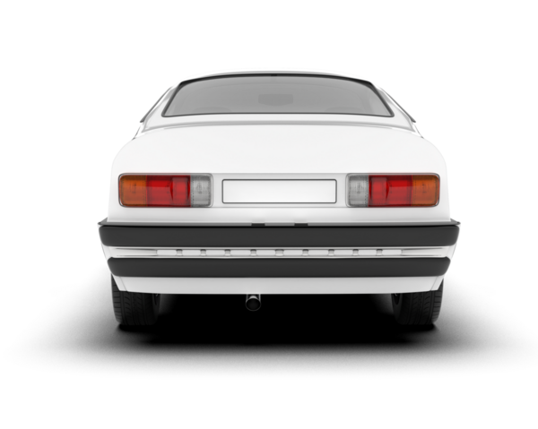 araba beyaz arkaplanda izole edildi