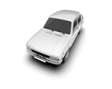 Bir sürü izole edilmiş 3 boyutlu bir araba.