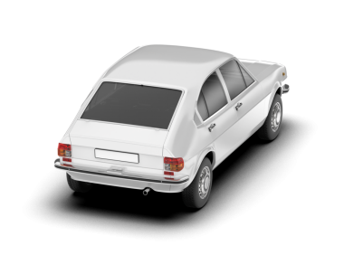 modern araba beyaz arkaplan üzerinde izole