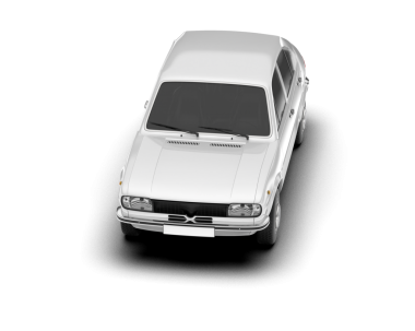 Beyaz arkaplandaki araba