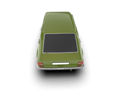 yeşil küçük modern klasik araba - 3D render