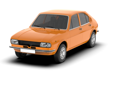 turuncu araba vektör çizimi