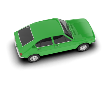 Modern araba. 3 boyutlu model