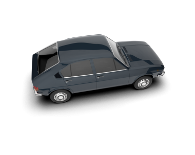 Beyaz arka planda bir araba. yüksek kaliteli resimleme