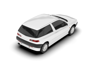 Beyaz arkaplan vektör illüstrasyonunda araba